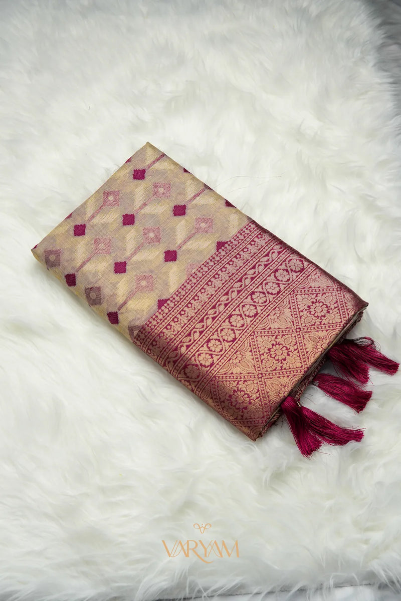 Kashmiri Handloom Rani Saree