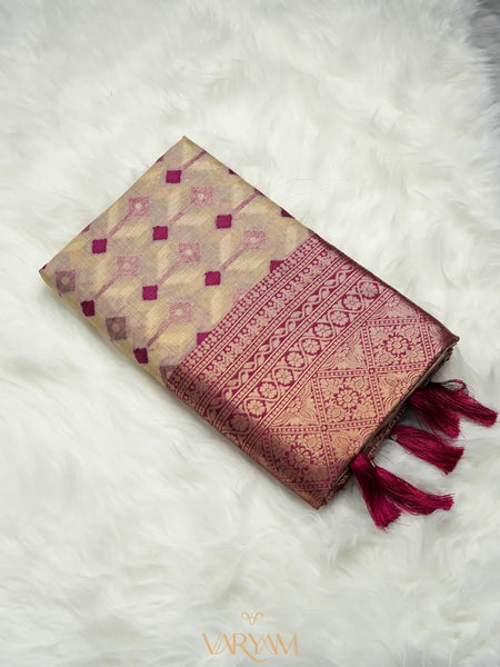 Kashmiri Handloom Rani Saree