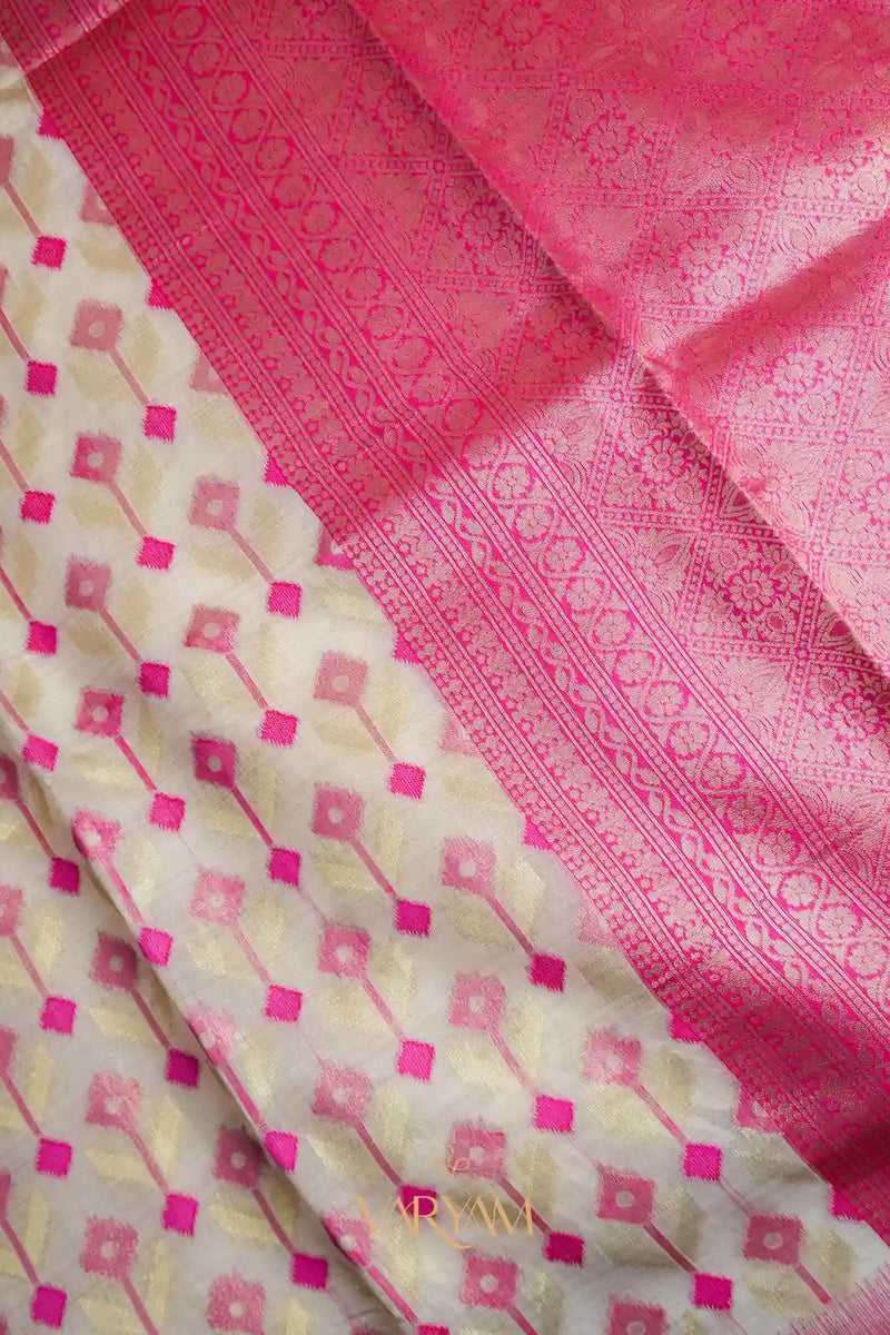 Kashmiri Handloom Pink Saree