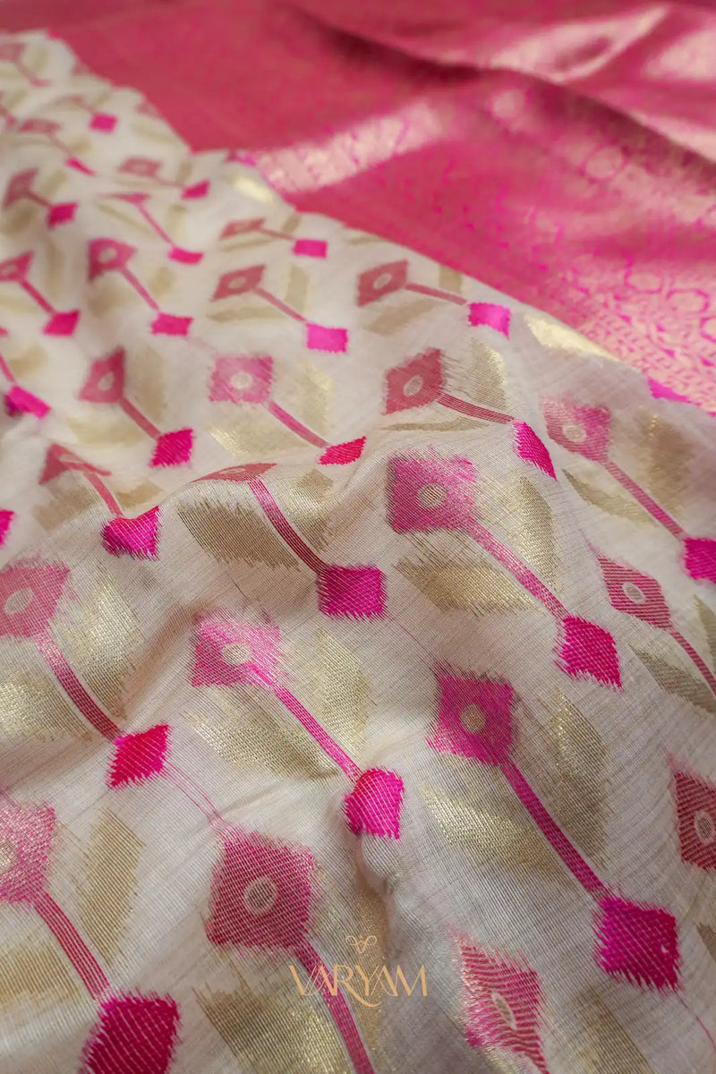 Kashmiri Handloom Pink Saree