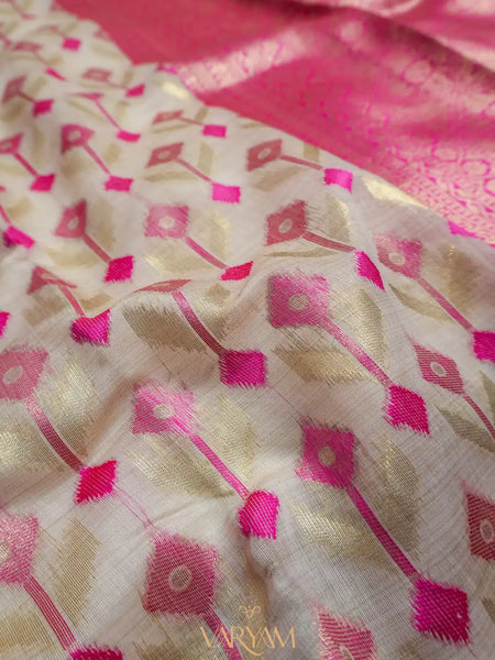 Kashmiri Handloom Pink Saree