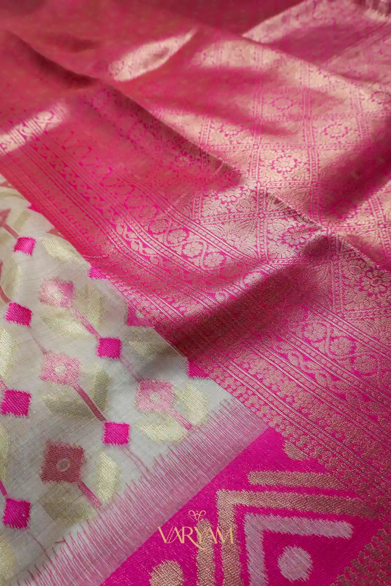 Kashmiri Handloom Pink Saree