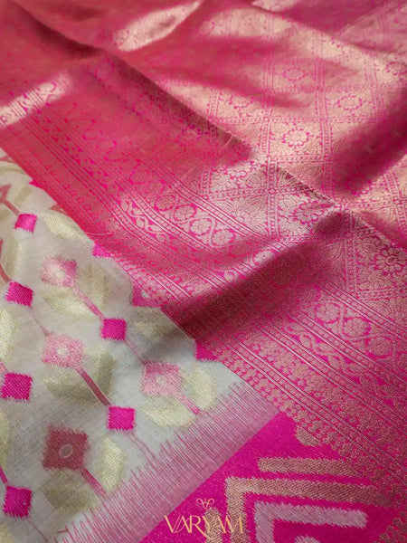 Kashmiri Handloom Pink Saree