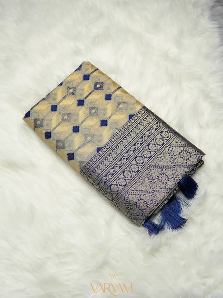 Kashmiri Handloom Violet Saree