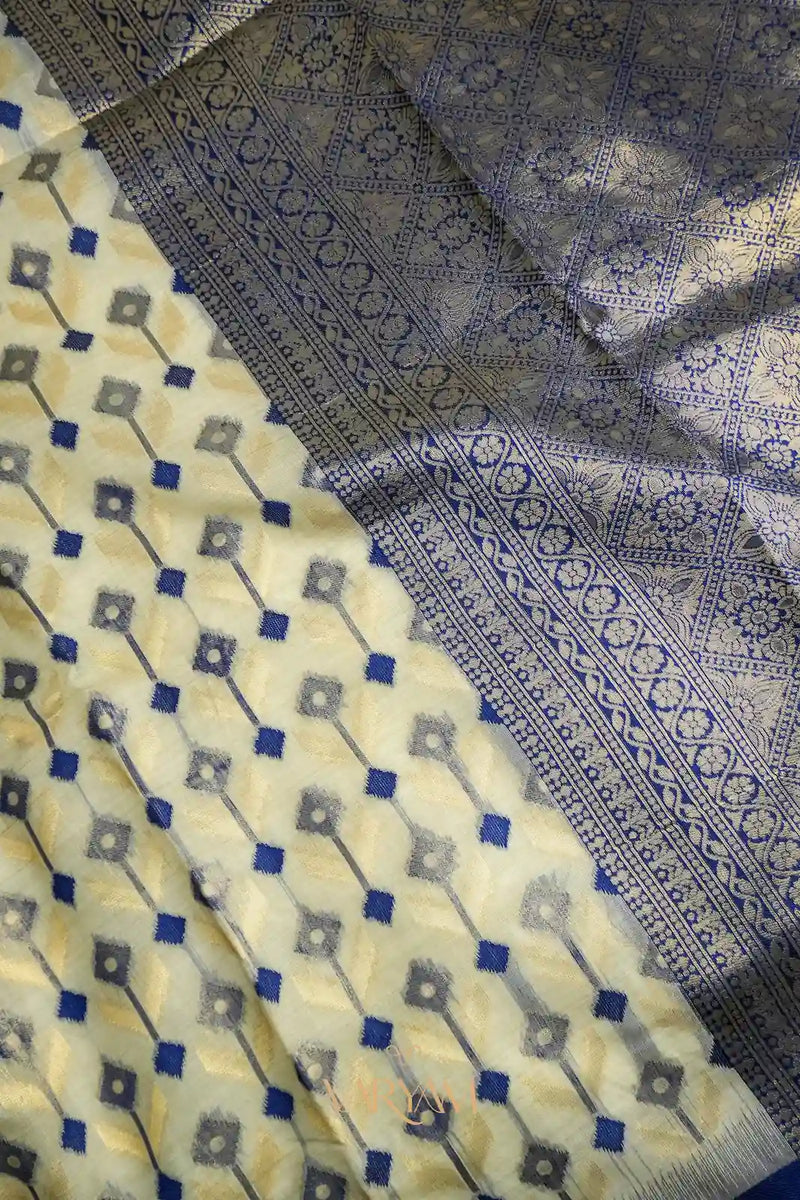 Kashmiri Handloom Violet Saree