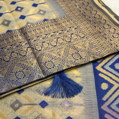 Kashmiri Handloom Violet Saree