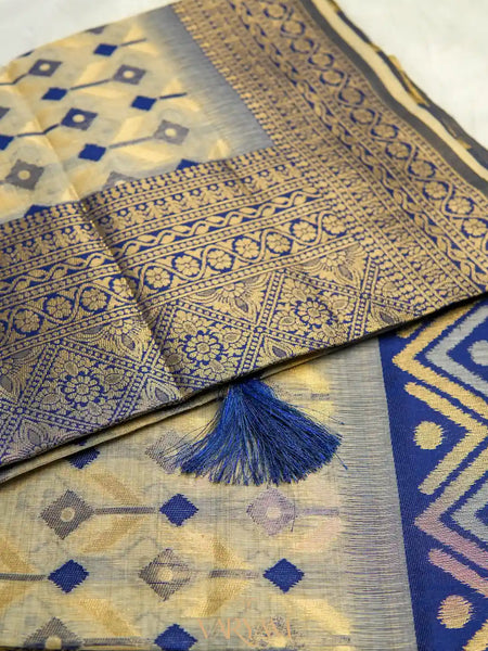 Kashmiri Handloom Violet Saree