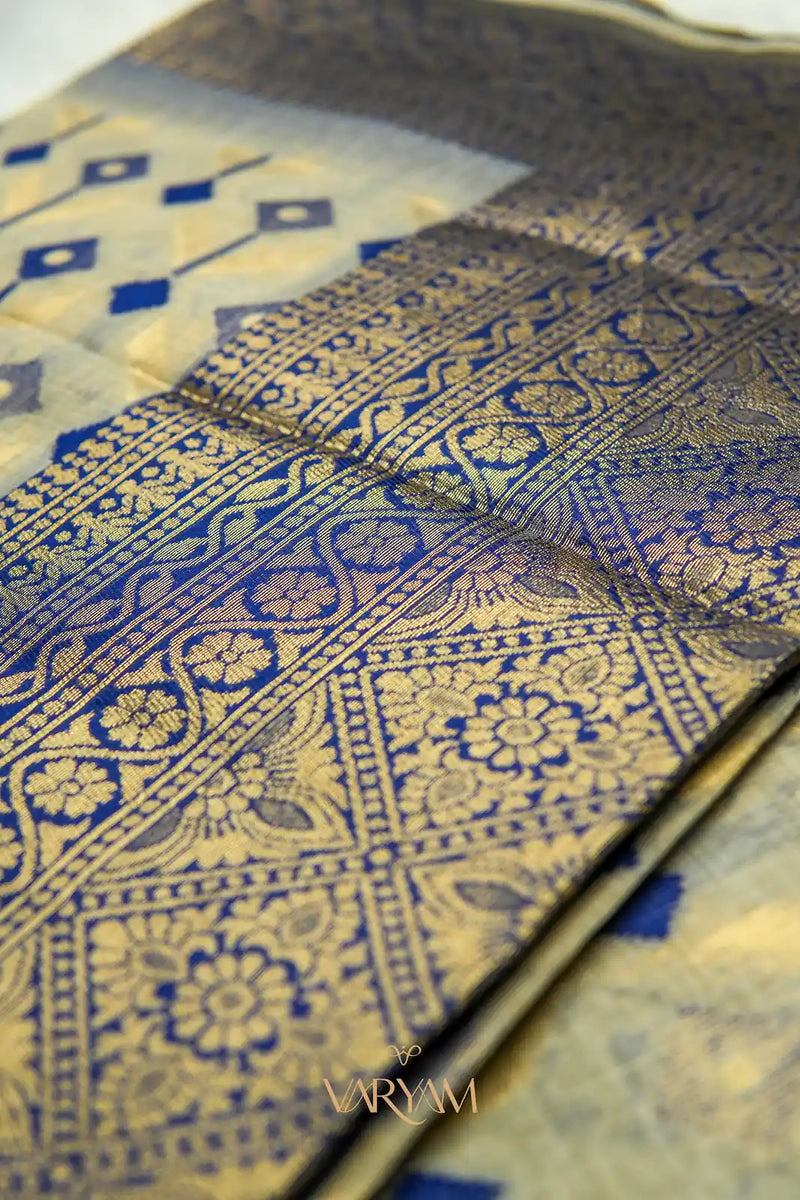 Kashmiri Handloom Violet Saree
