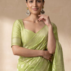 Mina Cotton Green Saree