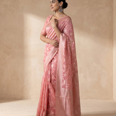 Mina Cotton Pink Saree