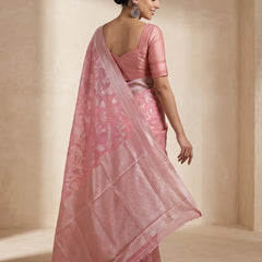 Mina Cotton Pink Saree