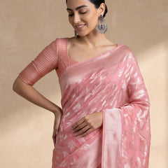 Mina Cotton Pink Saree