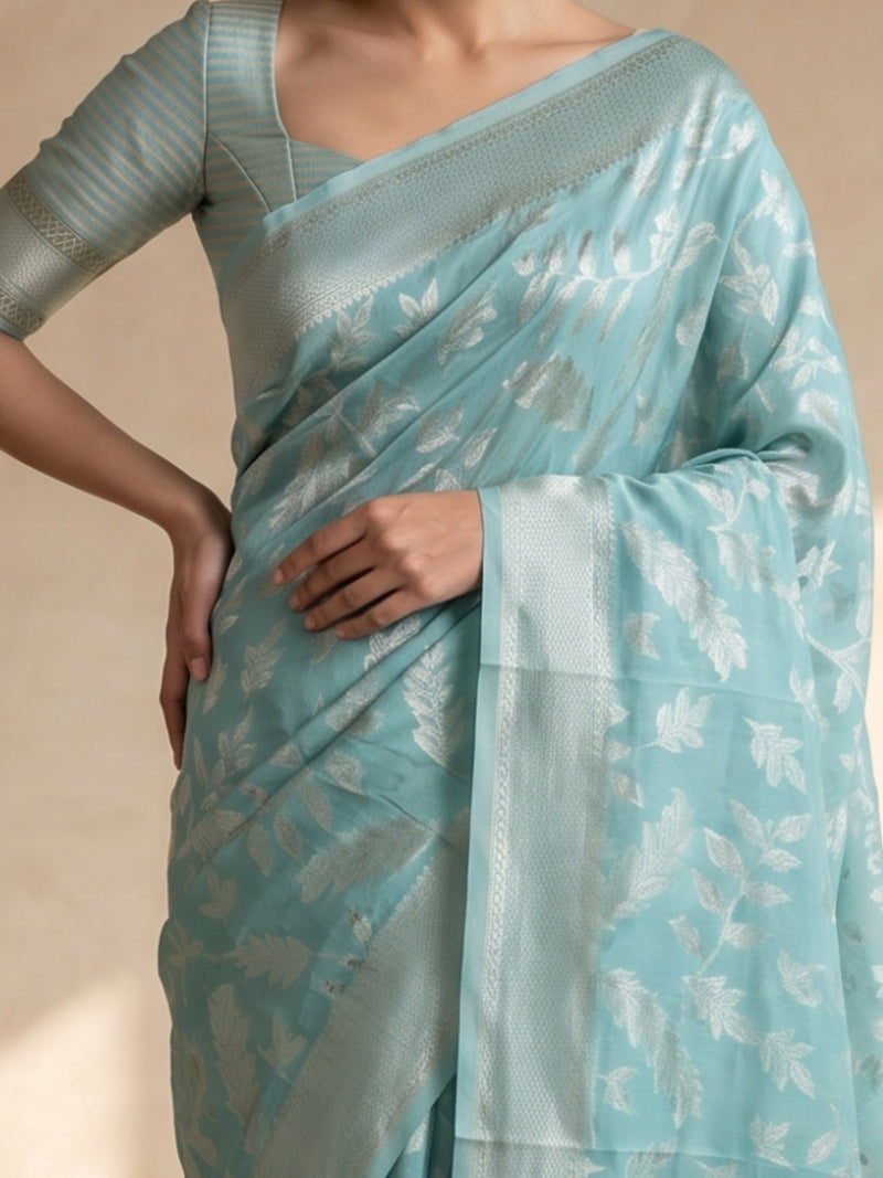 Mina Cotton Rama Saree