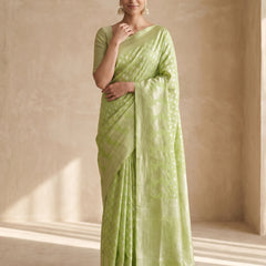 Sia Green Cotton Saree