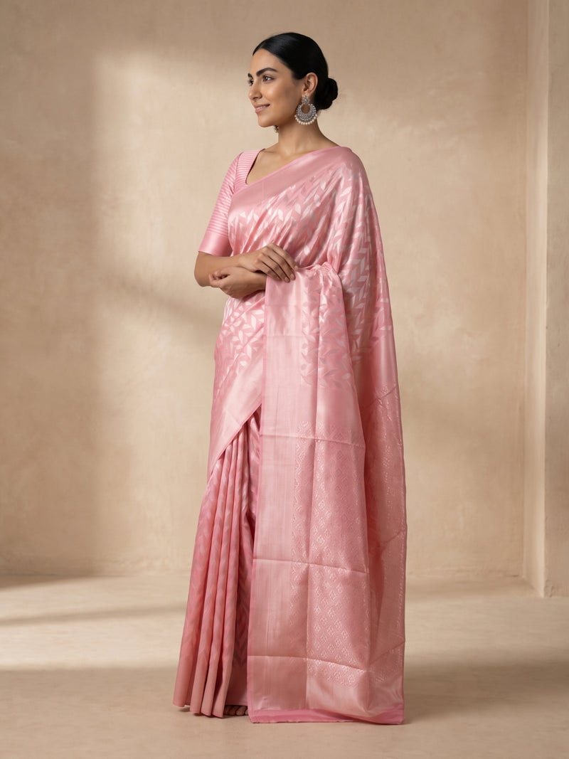 Sanna Cotton Pink Saree