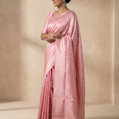 Sanna Cotton Pink Saree