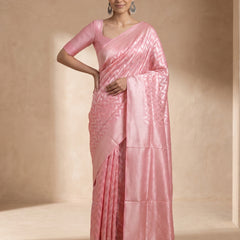 Sanna Cotton Pink Saree