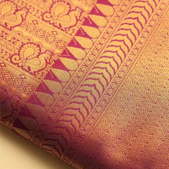 Swarna Silk Purple Gold Saree