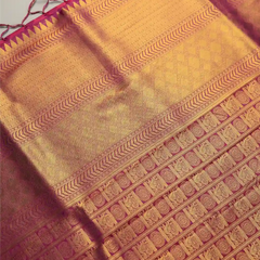 Swarna Silk Purple Gold Saree