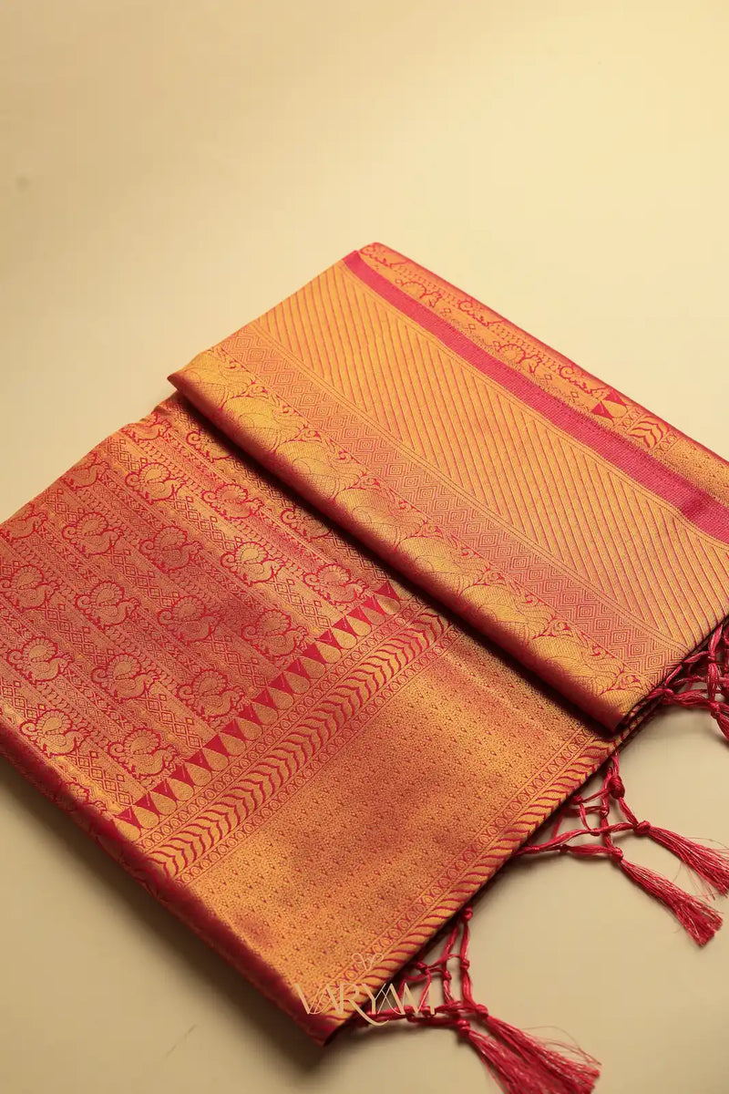 Swarna Silk Rani Gold Saree