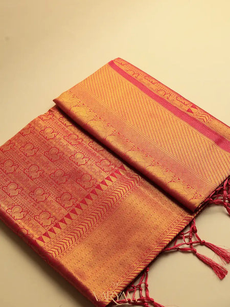 Swarna Silk Rani Gold Saree