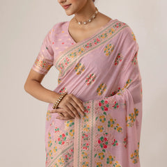 Mandira Cotton Purple Saree
