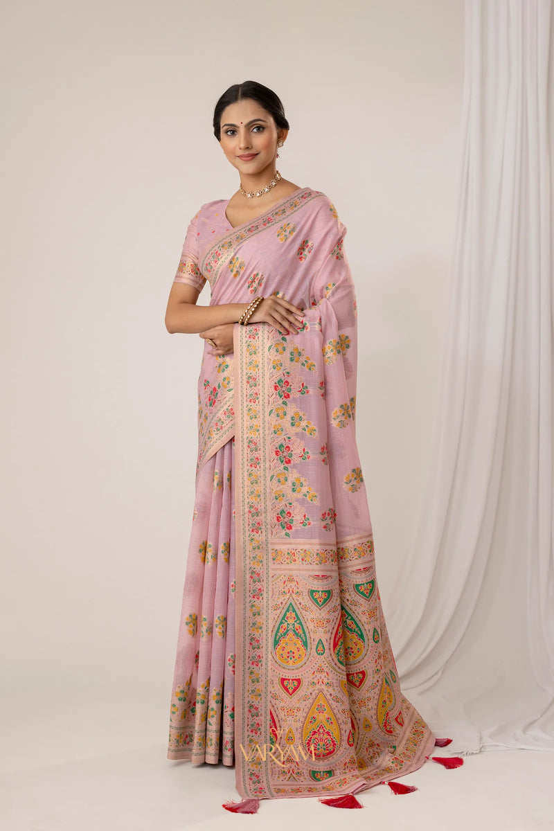Mandira Cotton Purple Saree