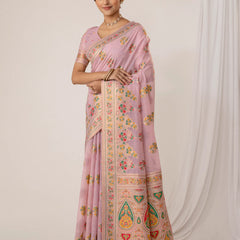 Mandira Cotton Purple Saree
