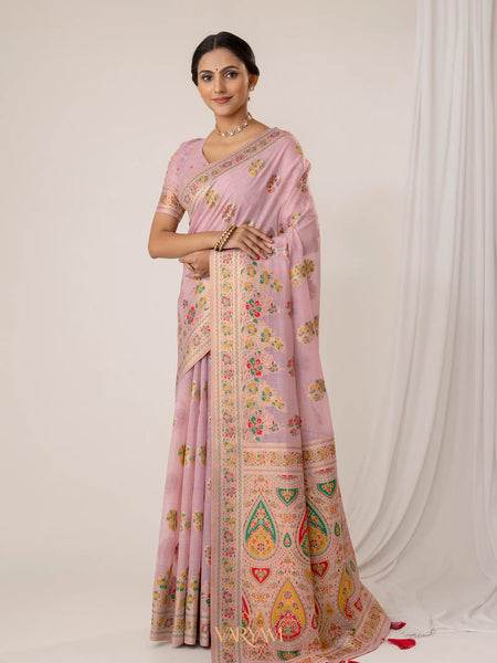 Mandira Cotton Purple Saree