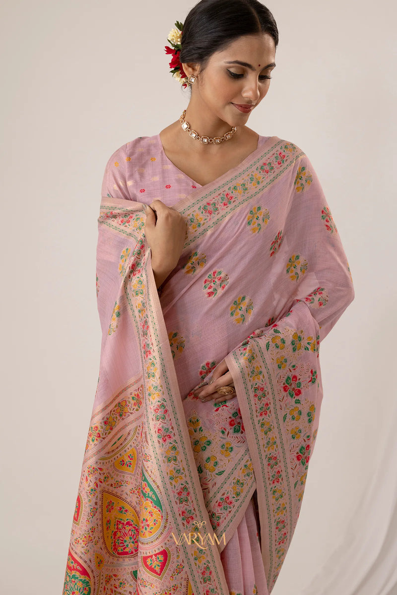 Mandira Cotton Purple Saree