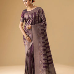Rekha Silk Wine Saree