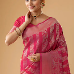 Rekha Silk Pink Saree
