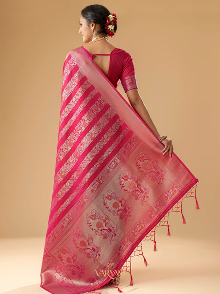 Rekha Silk Pink Saree