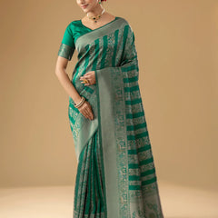 Rekha Silk Green Saree