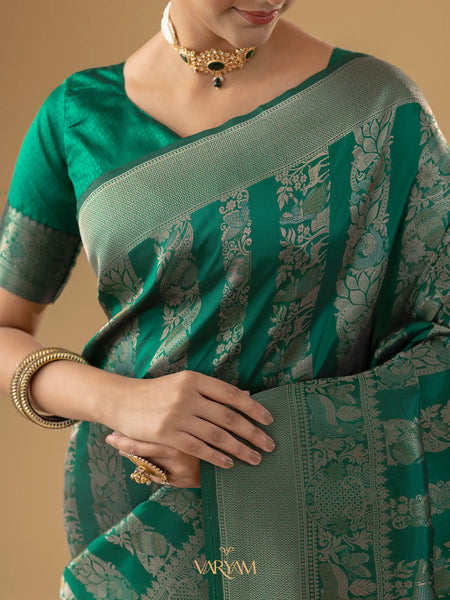 Rekha Silk Green Saree