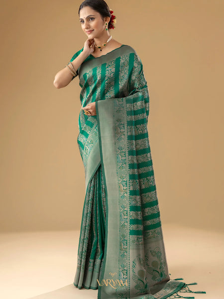 Rekha Silk Green Saree
