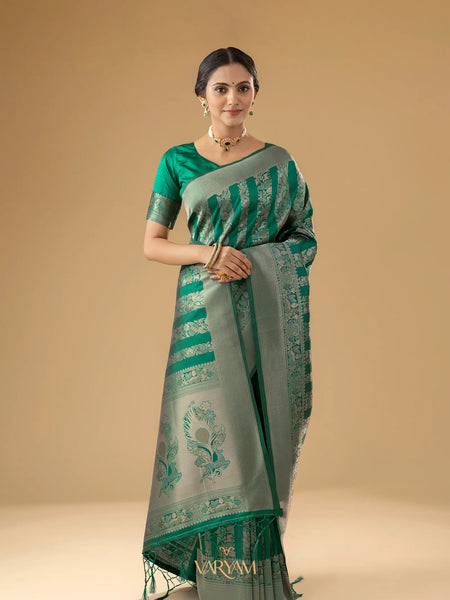 Rekha Silk Green Saree