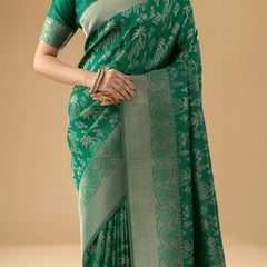 Palmora Silk Green Saree