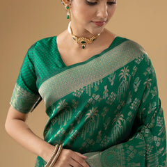 Palmora Silk Green Saree