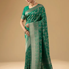 Palmora Silk Green Saree