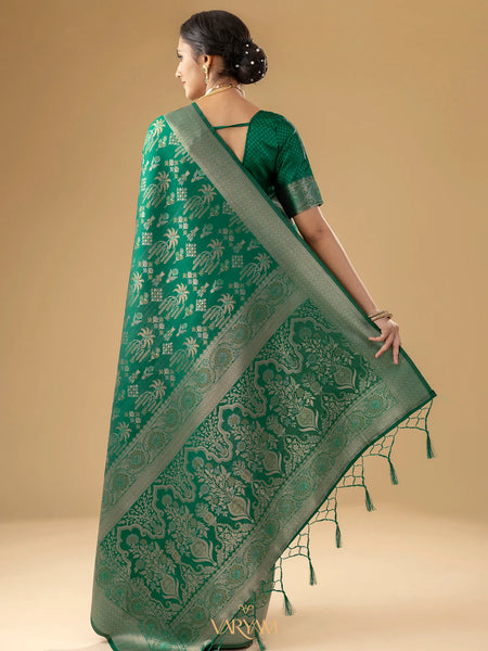 Palmora Silk Green Saree