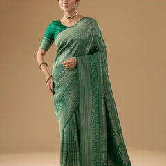 Zariva Silk Green Saree