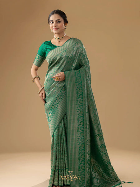 Zariva Silk Green Saree