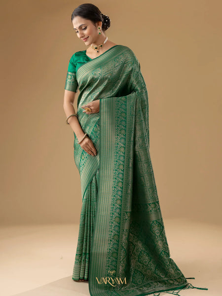 Zariva Silk Green Saree