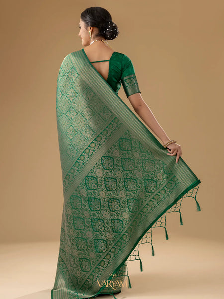 Zariva Silk Green Saree