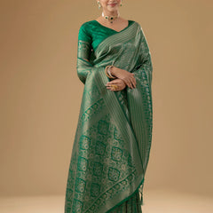 Zariva Silk Green Saree