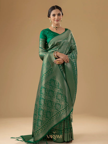 Zariva Silk Green Saree