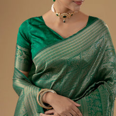 Zariva Silk Green Saree
