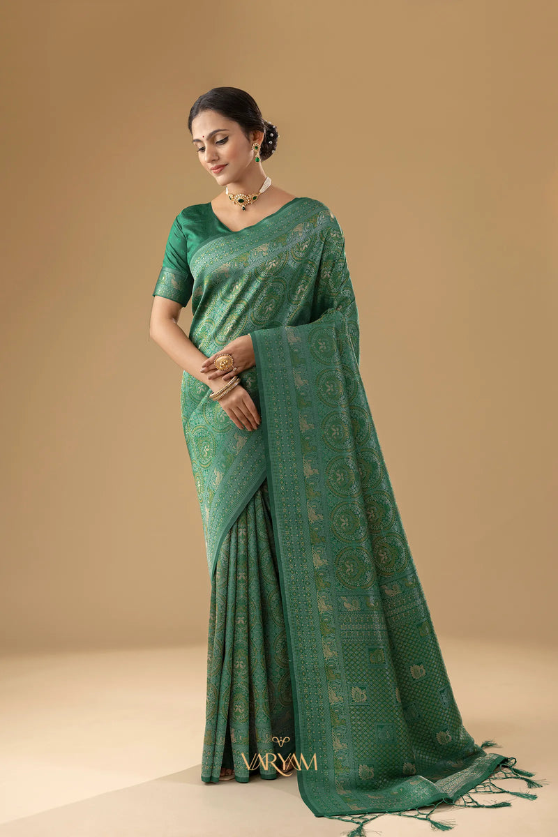 Zoya Silk Green Saree