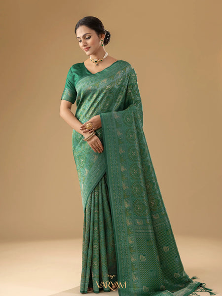 Zoya Silk Green Saree